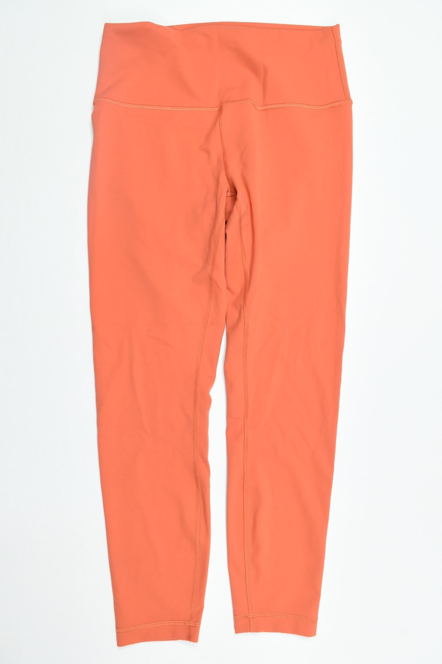 Lululemon Wunder Train High-Rise Tights Womens 10 Orange Stretch Running